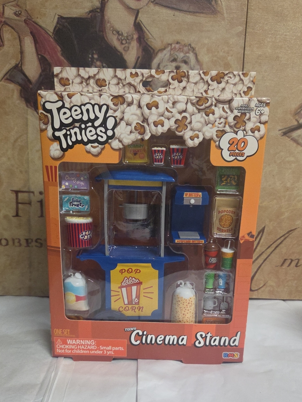 RMD Teeny Tinies Cinema Stand Toy Set - Blue & Orange